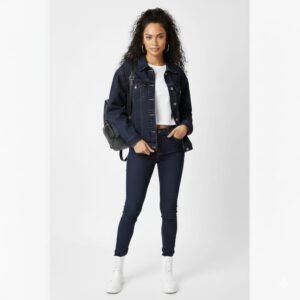 chaqueta denim oversize