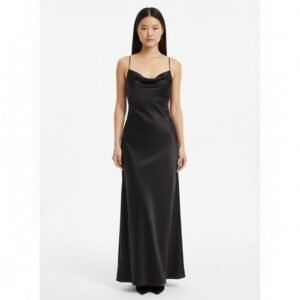 vestido midi satin night